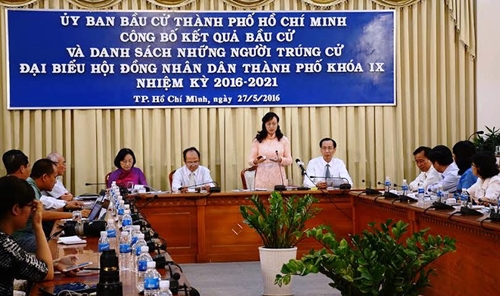 TP Hồ Chí Minh công bố danh sách trúng cử đại biểu Hội đồng nhân dân thành phố khóa IX