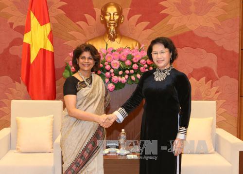 Chủ tịch Quốc hội Nguyễn Thị Kim Ngân tiếp Điều phối viên thường trú Liên hợp quốc tại Việt Nam 
