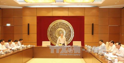 Phiên họp của Tiểu ban Nhân sự và giải quyết khiếu nại, tố cáo - Hội đồng Bầu cử Quốc gia 
