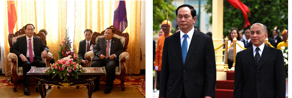 Một số hình ảnh chuyến thăm cấp Nhà nước tới Lào và Cam-pu-chia của Chủ tịch nước Trần Đại Quang
