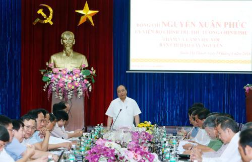 Thủ tướng Nguyễn Xuân Phúc làm việc tại Đắk Lắk 