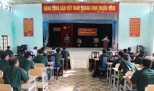 Bộ CHQS tỉnh Tuyên Quang bồi dưỡng lớp học tiếng Mông