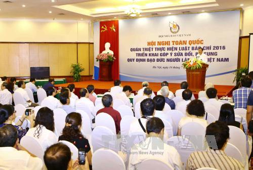 Hội nghị toàn quốc quán triệt thực hiện Luật Báo chí 2016