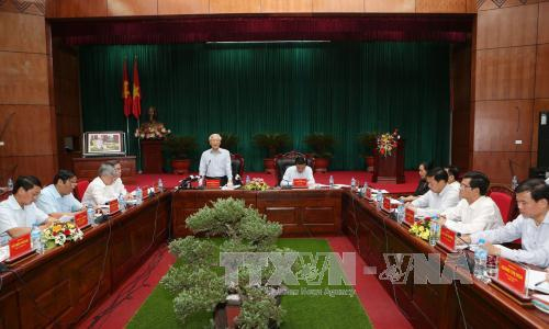 Tổng Bí thư Nguyễn Phú Trọng thăm, làm việc tại tỉnh Điện Biên 