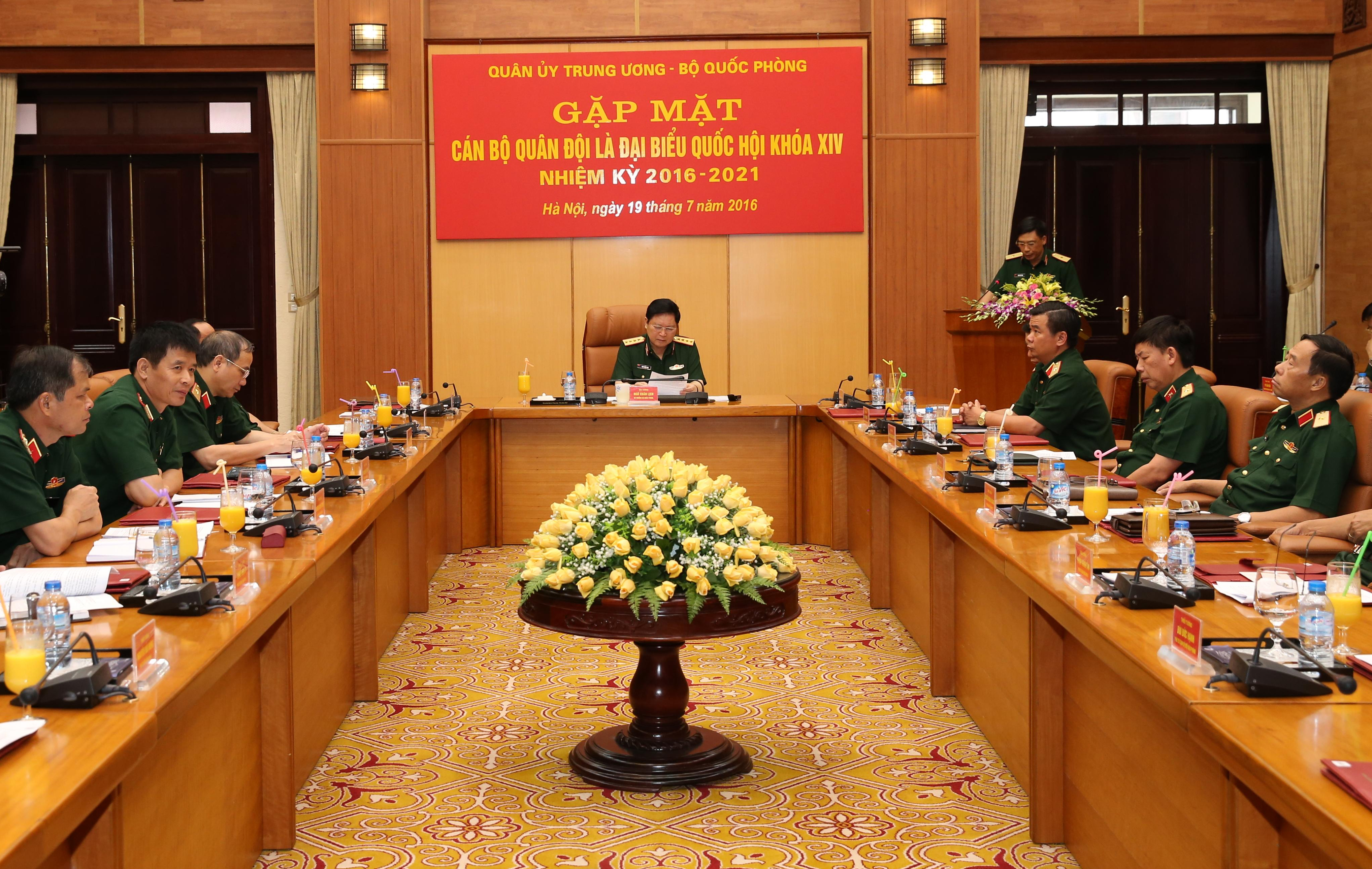 Quân ủy Trung ương, Bộ Quốc phòng gặp mặt đại biểu Quốc hội công tác trong quân đội
