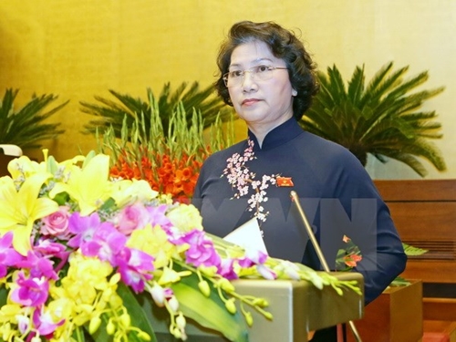 Đồng chí Nguyễn Thị Kim Ngân tiếp tục được giới thiệu bầu giữ chức vụ Chủ tịch Quốc hội khóa XIV