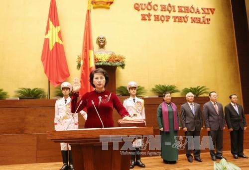 Quốc hội tiếp tục bầu đồng chí Nguyễn Thị Kim Ngân làm Chủ tịch Quốc hội khóa XIV