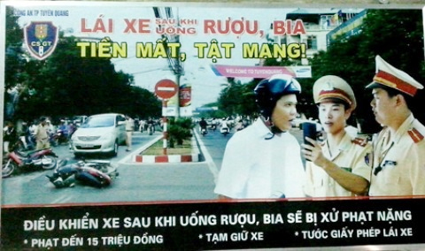 SAY RƯỢU KHI LÁI XE LÀ HÀNH VI TỘI ÁC