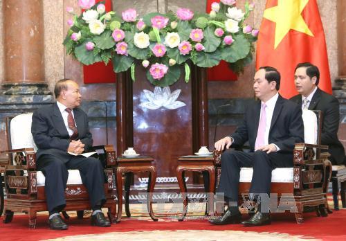 Chủ tịch nước Trần Đại Quang tiếp Bộ trưởng Lễ nghi và Tôn giáo Campuchia