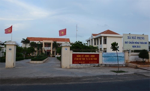 Xã Ngũ Phụng, xã cuối cùng đạt chuẩn nông thôn mới trong toàn huyện.