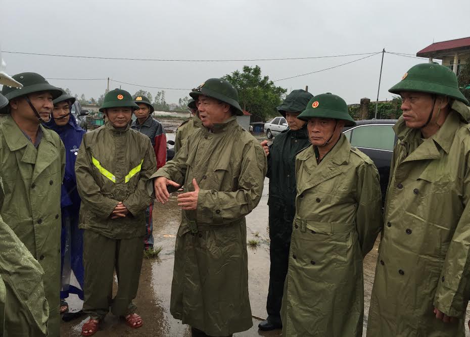 Lực lượng quân đội tại Thái Bình sẵn sàng ứng phó với bão số 3