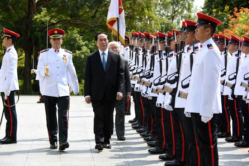 Chủ tịch nước Trần Đại Quang thăm cấp Nhà nước Singapore