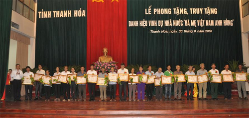 Thanh Hóa: Công bố danh sách phong tặng, truy tặng Danh hiệu Bà mẹ Việt Nam Anh hùng.
