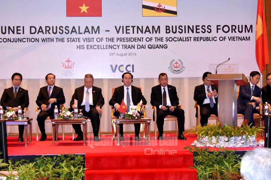 Một số hình ảnh hoạt động của Chủ tịch nước Trần Đại Quang trong chuyến thăm cấp Nhà nước tới Brunei và Singapore
