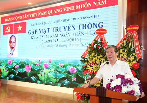 Gặp mặt cựu chiến binh Trung đoàn 101 anh hùng