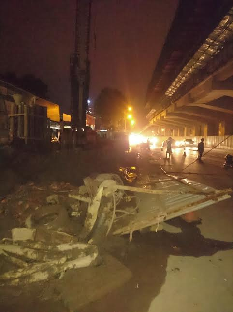 Dự án đường sắt đô thị Hà Nội tuyến Cát Linh-Hà Đông: Đổ rào 6 người bị thương