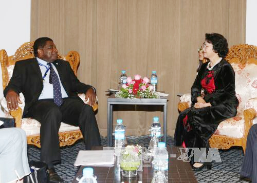 Chủ tịch Quốc hội Nguyễn Thị Kim Ngân tiếp Tổng Thư ký Liên minh Nghị viện thế giới Martin Chungon
