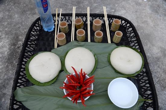 Món ăn truyền thống của đồng bào dân tộc Hà Nhì tỉnh Lai Châu trong đón Tết “Hồ Sự Chà”.