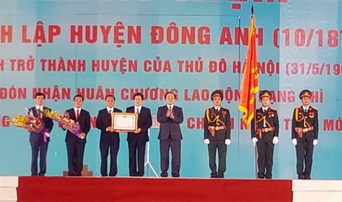 Hà Nội: Mít tinh kỷ niệm 140 năm thành lập huyện Đông Anh 