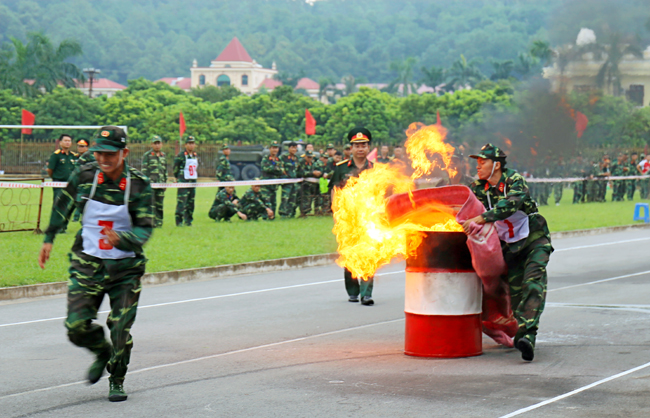 Quân khu 3 bế mạc Hội thao phòng cháy chữa cháy, tìm kiếm cứu nạn