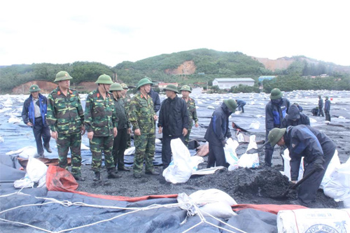 Kiểm tra công tác chống bão tại Tổng Công ty than Đông Bắc