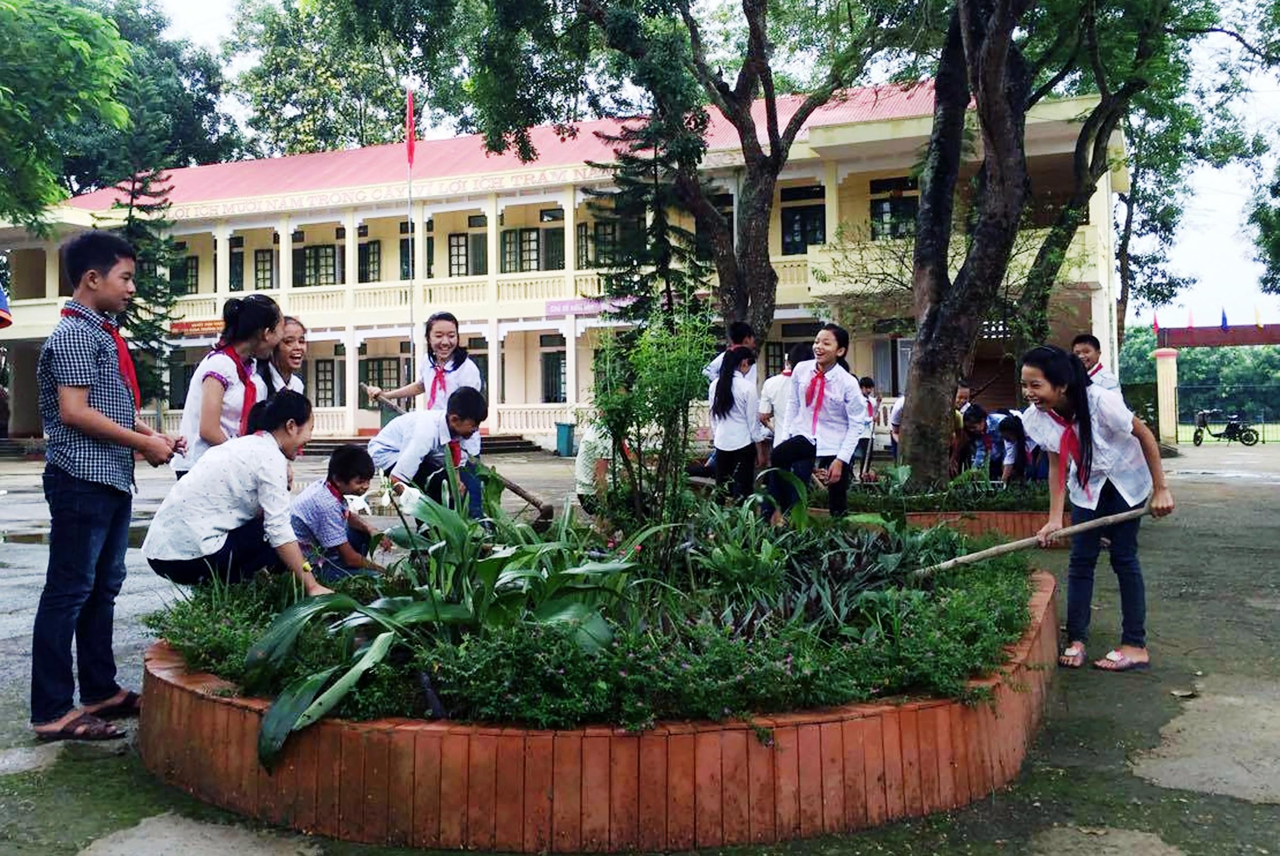 Môi trường học đường xanh, sạch, đẹp nhờ dạy học liên môn
