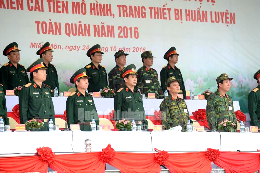 Tổ chức trọng thể Lễ khai mạc Hội thao Hội thi toàn quân năm 2016
