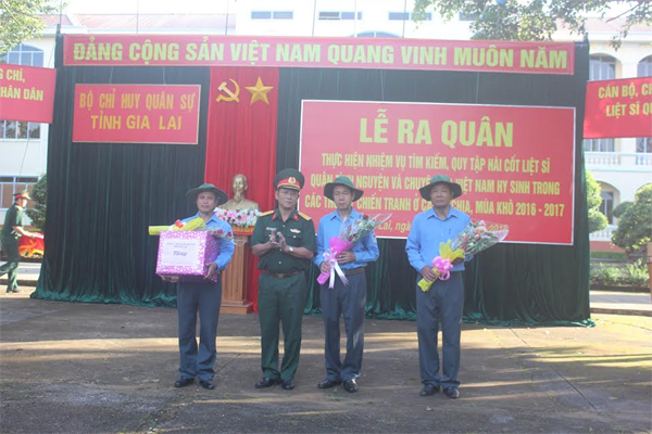 Lễ ra quân tìm kiếm, quy tập, cất bốc hài cốt liệt sĩ hy sinh tại Campuchia
