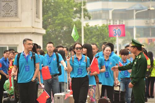 Lễ đón đoàn đại biểu thanh niên Trung Quốc tham dự Liên hoan thanh niên Việt Nam - Trung Quốc lần thứ 3 tại Lào Cai
