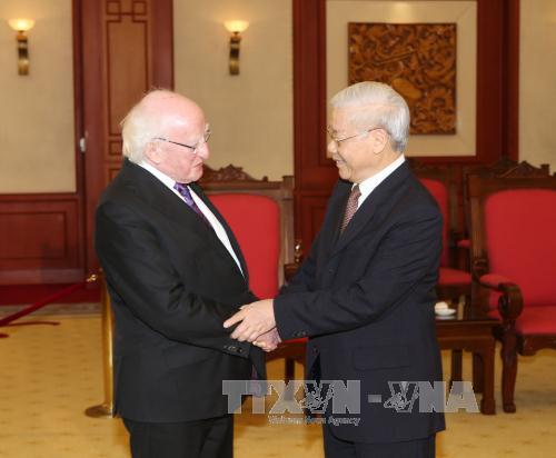 Lãnh đạo Đảng, Chính phủ tiếp Tổng thống Ireland Michael Daniel Higgins 