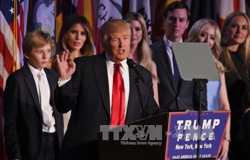 Tổng thống đắc cử Donald Trump cam kết vì một nước Mỹ hùng mạnh 