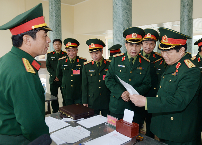 Kiểm tra cán bộ chủ trì Sư đoàn bộ binh và Bộ đội Biên phòng cấp tỉnh được tiến hành nghiêm túc