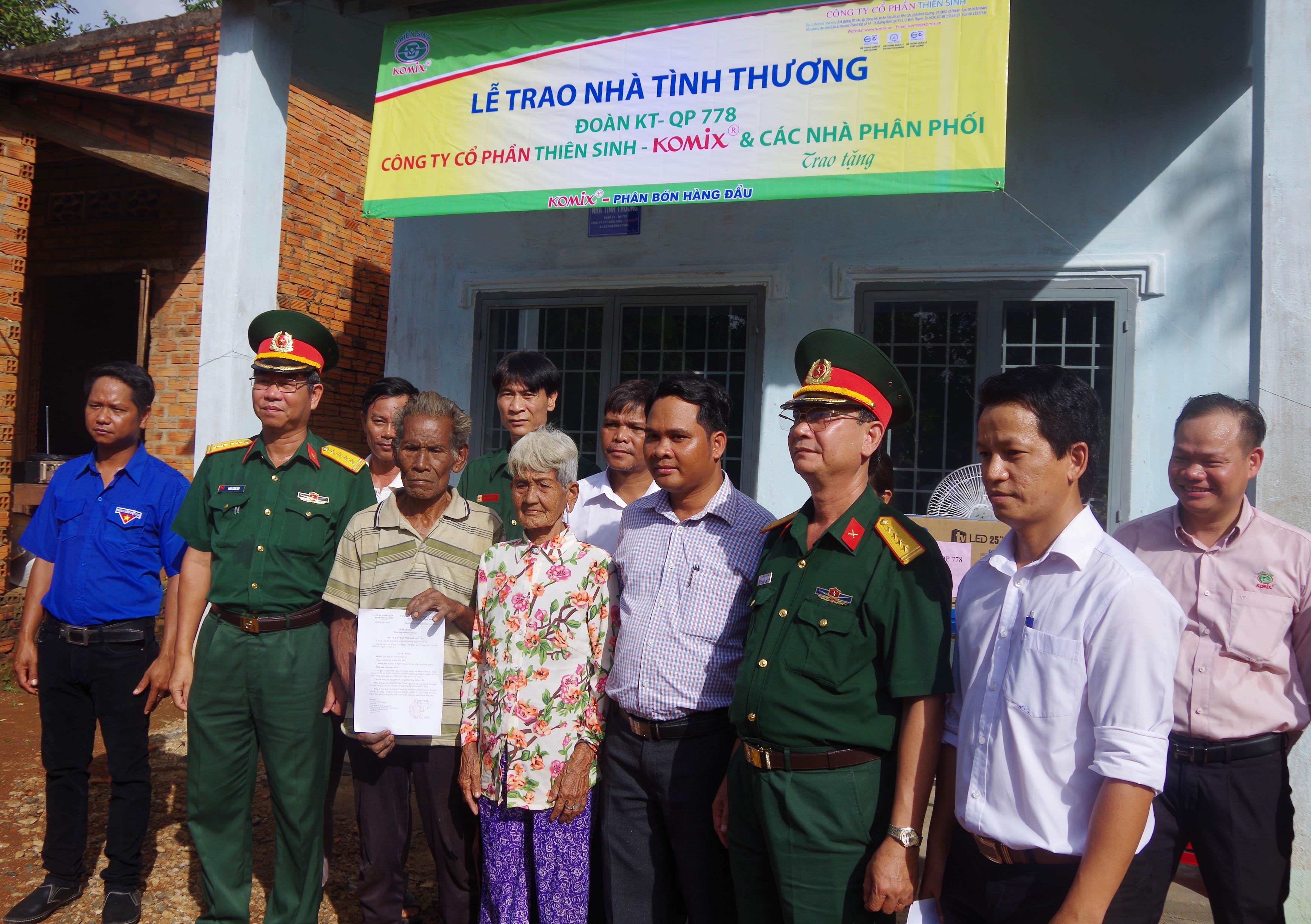 Mái ấm tặng đồng bào S’tiêng 