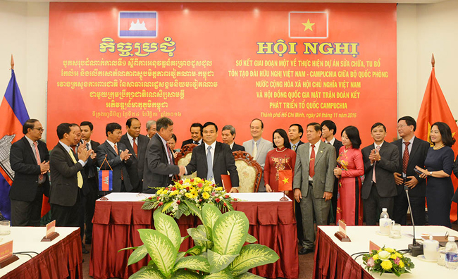 Tiếp tục xây dựng, tu bổ các Đài hữu nghị Việt Nam - Cam-pu-chia