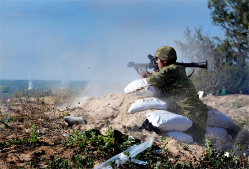 B41 tiêu diệt các mục tiêu trong tầm bắn.