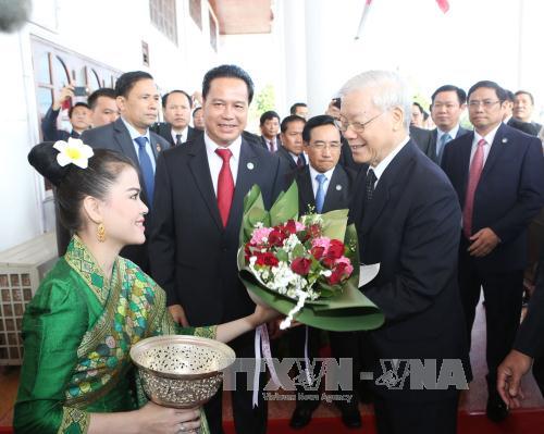 Tổng Bí thư Nguyễn Phú Trọng kết thúc tốt đẹp chuyến thăm hữu nghị chính thức Cộng hòa Dân chủ Nhân dân Lào