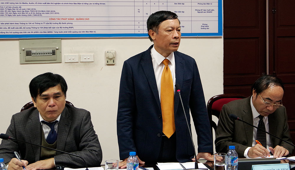 Khảo sát công tác thông tin đối ngoại tại Báo Quân đội nhân dân
