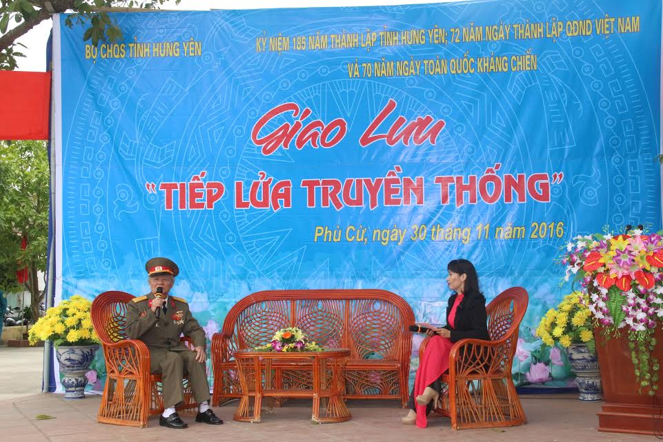 Bộ CHQS tỉnh Hưng Yên giao lưu tiếp lửa truyền thống
