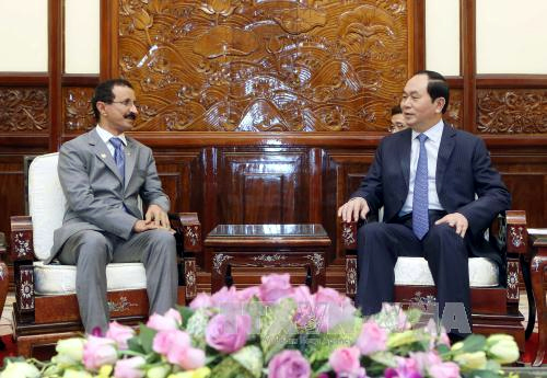 Chủ tịch nước Trần Đại Quang tiếp Chủ tịch-Tổng Giám đốc Tập đoàn DP World (UAE)
