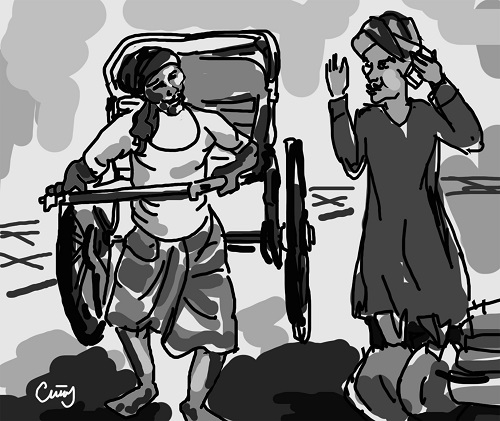  Người kéo xe tay