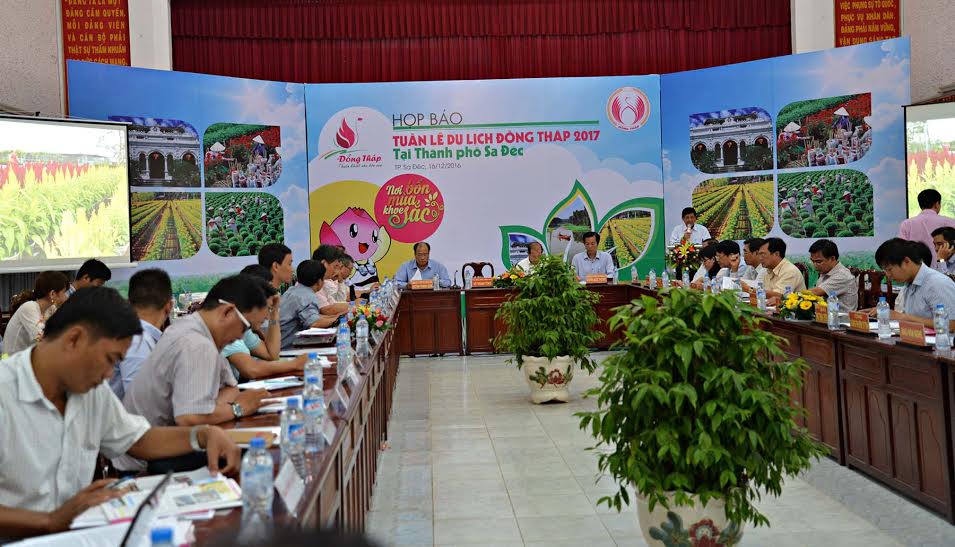 Họp báo giới thiệu Tuần lễ Du lịch Đồng Tháp năm 2017