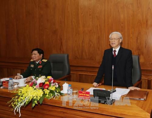 Tổng Bí thư Nguyễn Phú Trọng: Tổng cục II - Bộ Quốc phòng cần nâng cao hơn nữa chất lượng, hiệu quả hoạt động, không để bị động, bất ngờ chiến lược 