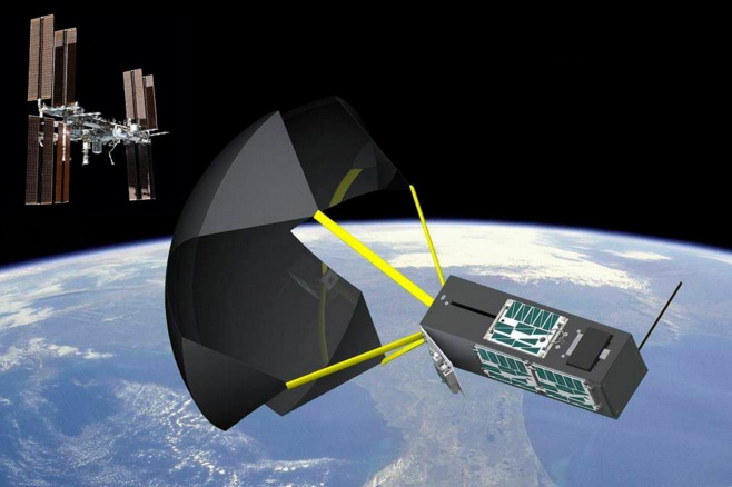 NASA nghiên cứu chế tạo dù không gian cho vệ tinh nhân tạo mini
