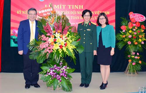 Viện Đại học Mở Hà Nội: Mít tinh kỷ niệm 72 năm Ngày thành lập Quân đội nhân dân Việt Nam