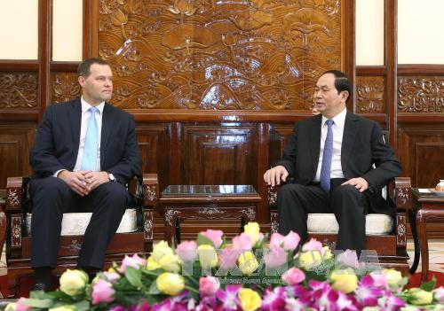 Chủ tịch nước Trần Đại Quang tiếp Đại sứ Cộng hòa Séc chào từ biệt 
