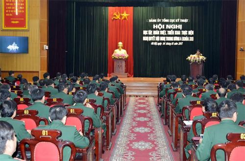 Tổng cục Kỹ thuật quán triệt Nghị quyết Trung ương 4 (khóa XII)