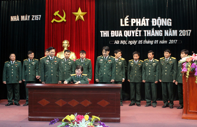 Nhà máy Z157 phát động phong trào thi đua quyết thắng năm 2017 