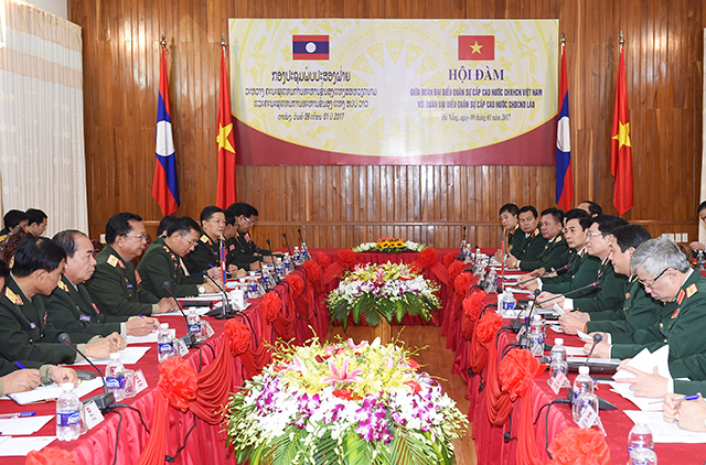 Hợp tác quốc phòng là một trong những trụ cột quan trọng của quan hệ Việt Nam - Lào
