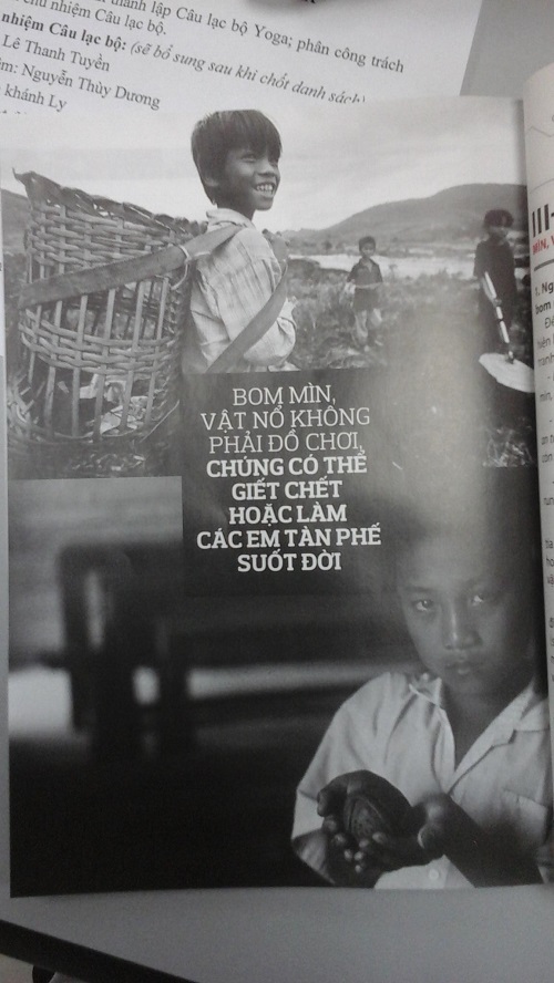 Đọc sách để tránh nỗi đau bom, mìn