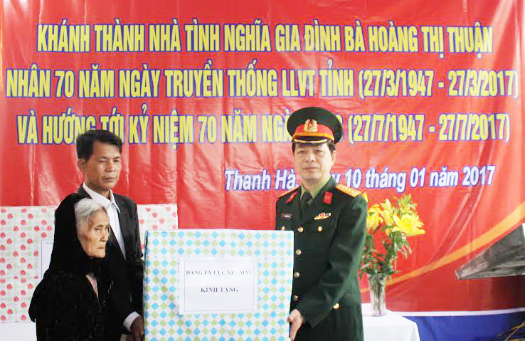 Tổng cục Kỹ thuật tặng nhà tình nghĩa cho gia đình chính sách